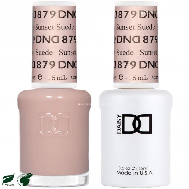 DND DND Duo Gel & Nail Polish Set - Sheer Collection - Sunset Suede 879 - 2 x 15ml